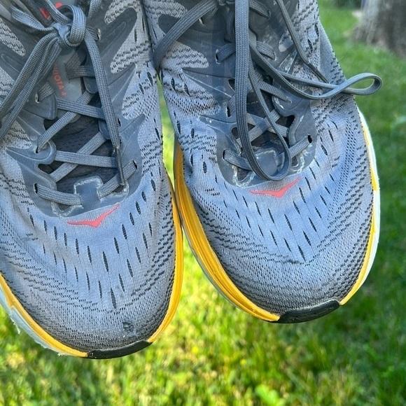 ▶️ Hoka ◀️ Gaviota 4, Gray/Yellow, Mens Running Shoes main image 7